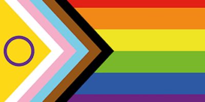 Rainbow colours Pride flag 